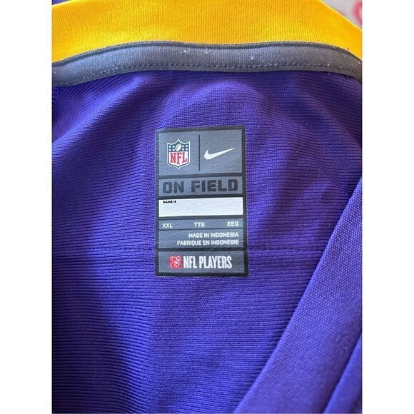 MINNESOTA VIKINGS Percy Harvin NFL Nike On-Field Jersey Size YOUTH BOYS XXL - Picture 3 of 3